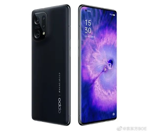 京东方独供OPPO Find X5四曲屏