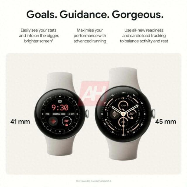 Google Pixel Watch 3 宣传图泄露 更多细节曝光