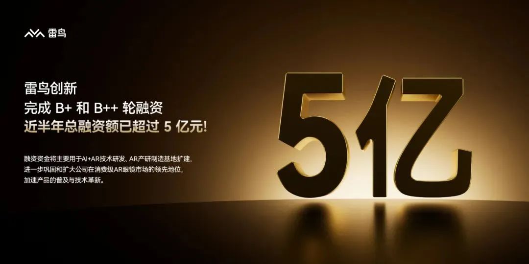 雷鸟创新近半年拿下超 5 亿元融资