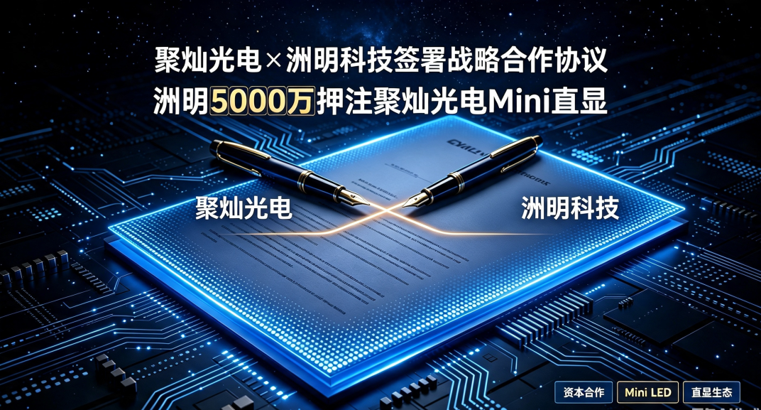 洲明科技5000万押注聚灿光电Mini直显