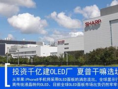 投资千亿建OLED厂 夏普为何选址在中国？