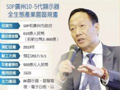 鸿海广州10.5代厂动工已箭在弦上