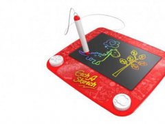 全新的LCD Etch A Sketch Freestyle用黑色液晶屏取代铝粉