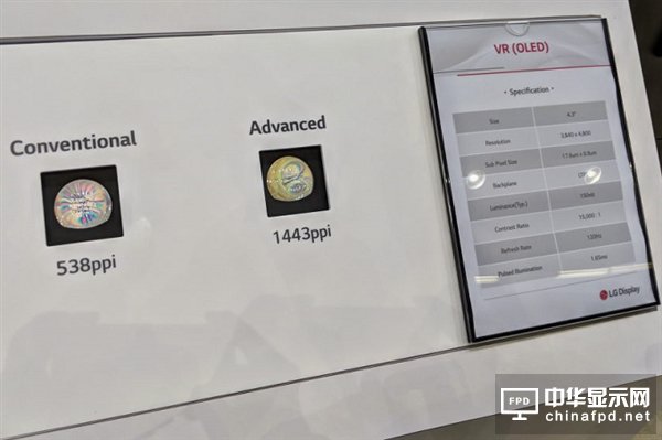 1443PPI！谷歌与LG推出全新OLED显示屏
